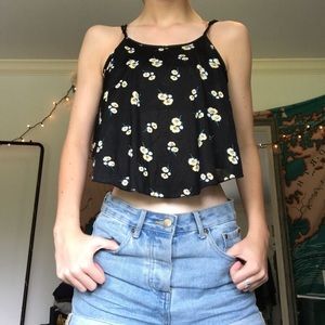 Mudd Flowy Floral Crop Top